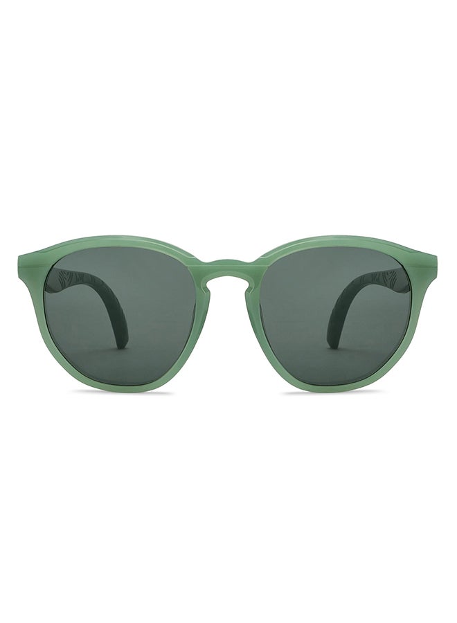VINCENT CHASE Full Rim Round Style Cast (TR90) Polarized UV Protected Sunglasses VC S15213  - Image 2