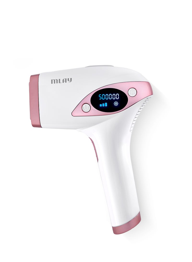 MLAY T4 IPL Hair removal - With Ice cooling touch - Rose Gold - Image 1