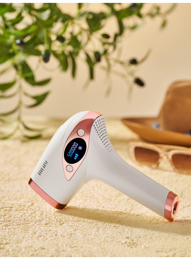 MLAY T4 IPL Hair removal - With Ice cooling touch - Rose Gold - Image 4
