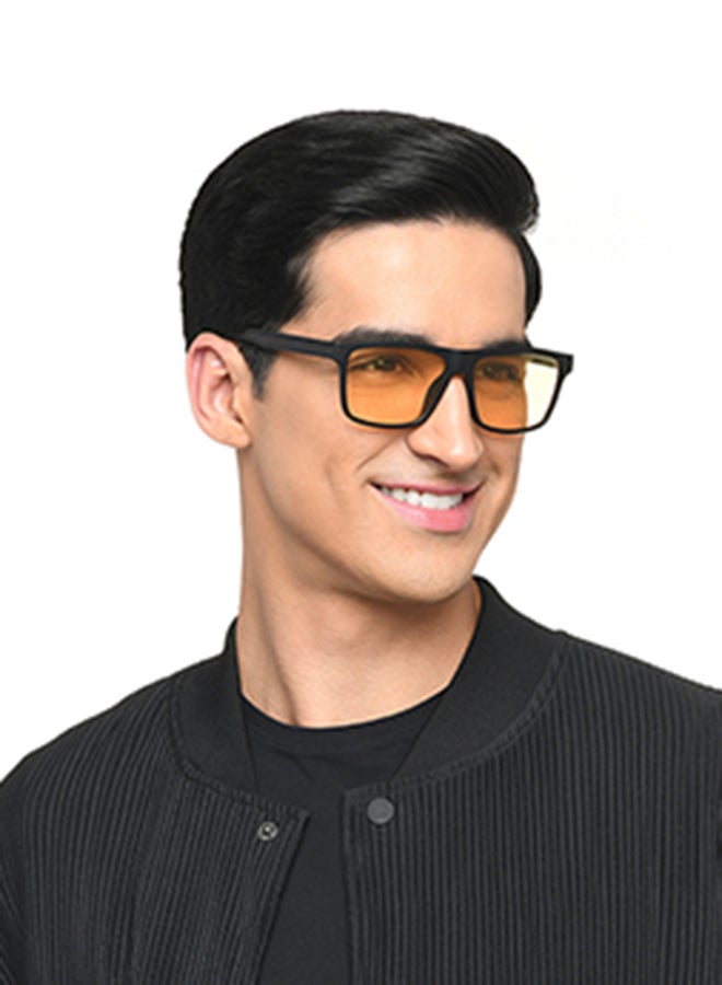 VINCENT CHASE Night Riding Sunglasses With Light Glare Reduction Technology Large Full Rim Square 100% UV Protected VC S16956  - Image 3