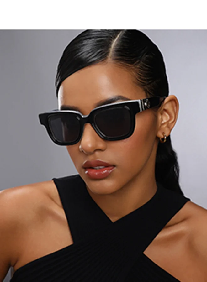 John Jacobs Women's Masaba Collection Full Rim Square Stylish & Premium Sunglasses 100% UV Protected JJ S15787