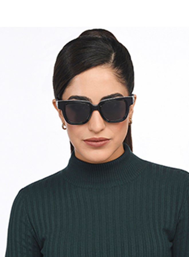John Jacobs Women's Masaba Collection Full Rim Square Stylish & Premium Sunglasses 100% UV Protected JJ S15787  - Image 4