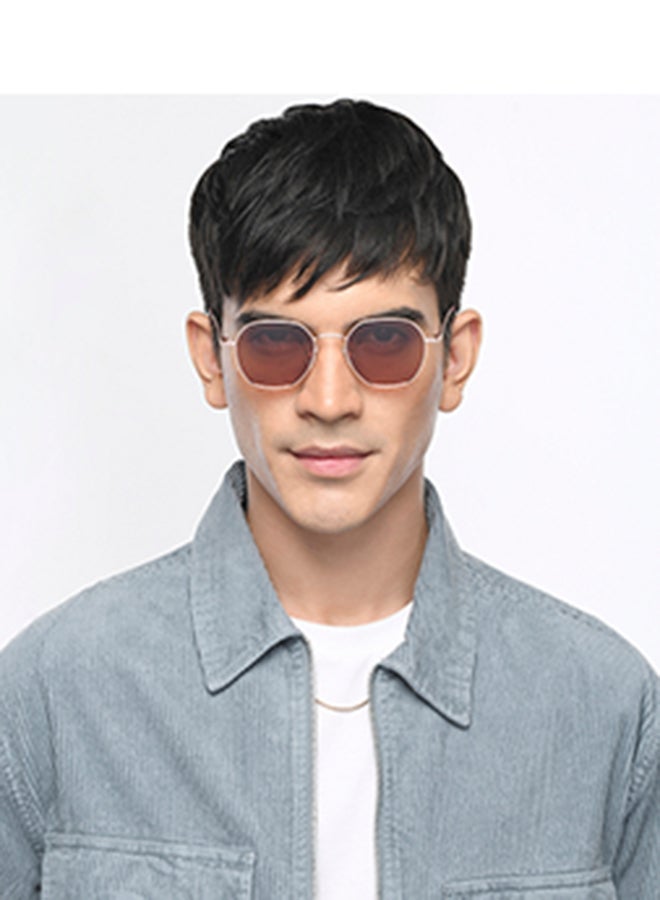 VINCENT CHASE Full Rim Hexagonal All-Time Hits Branded Latest And Stylish Sunglasses Polarized And 100% UV Protected Unisex Small VC S13121  - Image 3