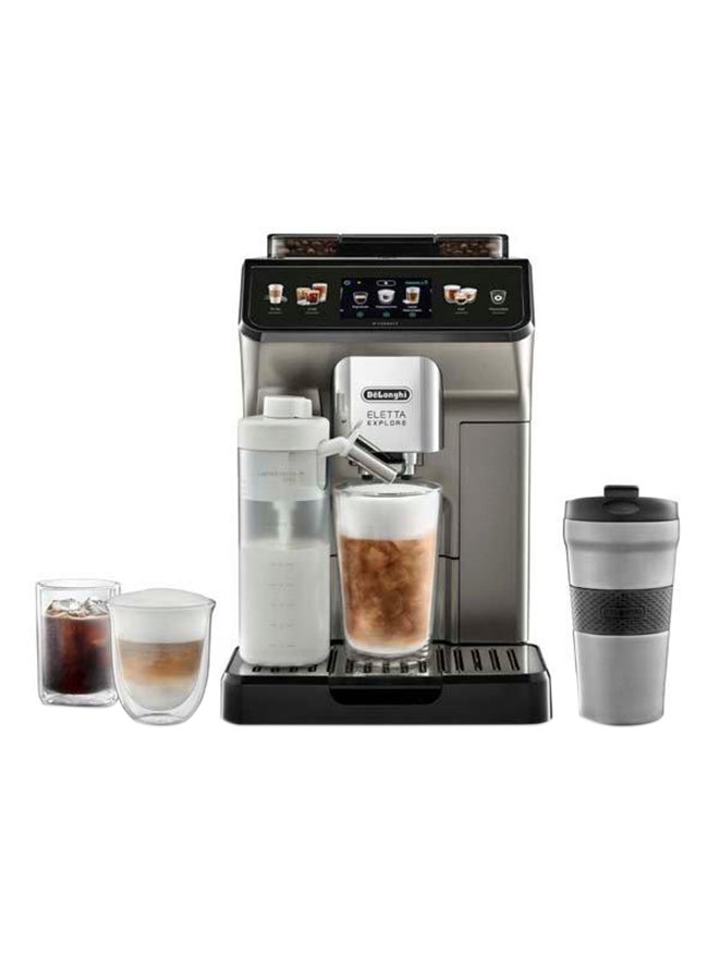 De'Longhi Eletta Explore Cold Extraction Technology 1.8 L 1450 W ECAM450.86.T Silver/Black - Image 1