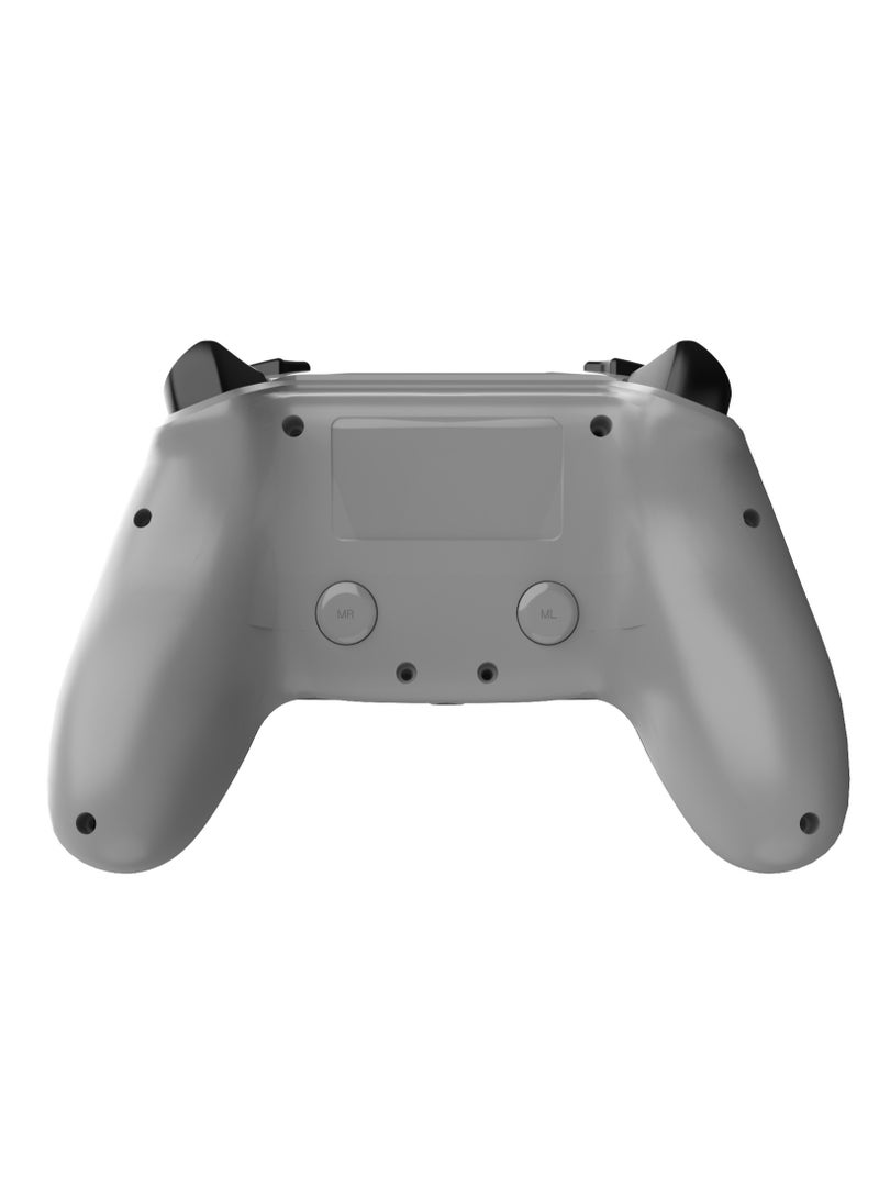 Log Electronics - Grey Camo Wireless Controller Compatible with PS4/PS4 Pro/PS4 Slim/PC/iOS 13.4/Android 10, Gaming Controller with Touchpad, Motion Sensor, Speaker, Headphone Jack, LED and Back Button - Image 1
