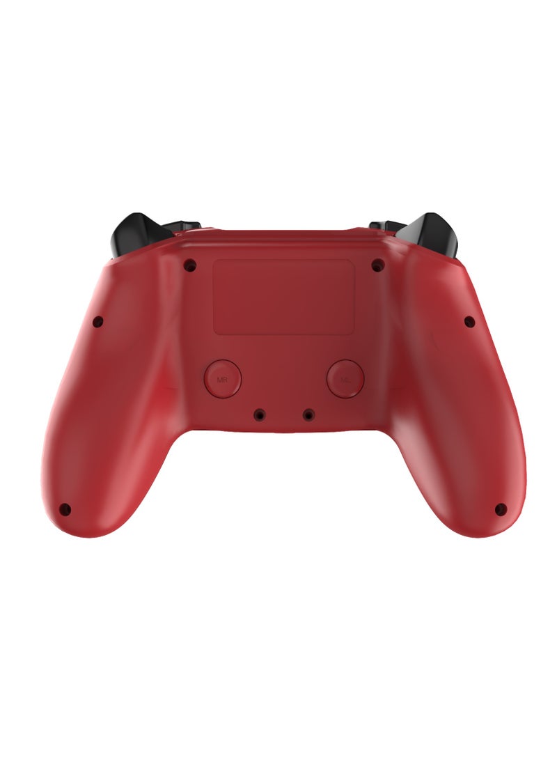 Log Electronics RED  Wireless Controller Compatible with PS4/PS4 Pro/PS4 Slim/PC/iOS 13.4/Android 10, Gaming Controller with Touchpad, Motion Sensor, Speaker, Headphone Jack, LED and Back Button  - Image 2
