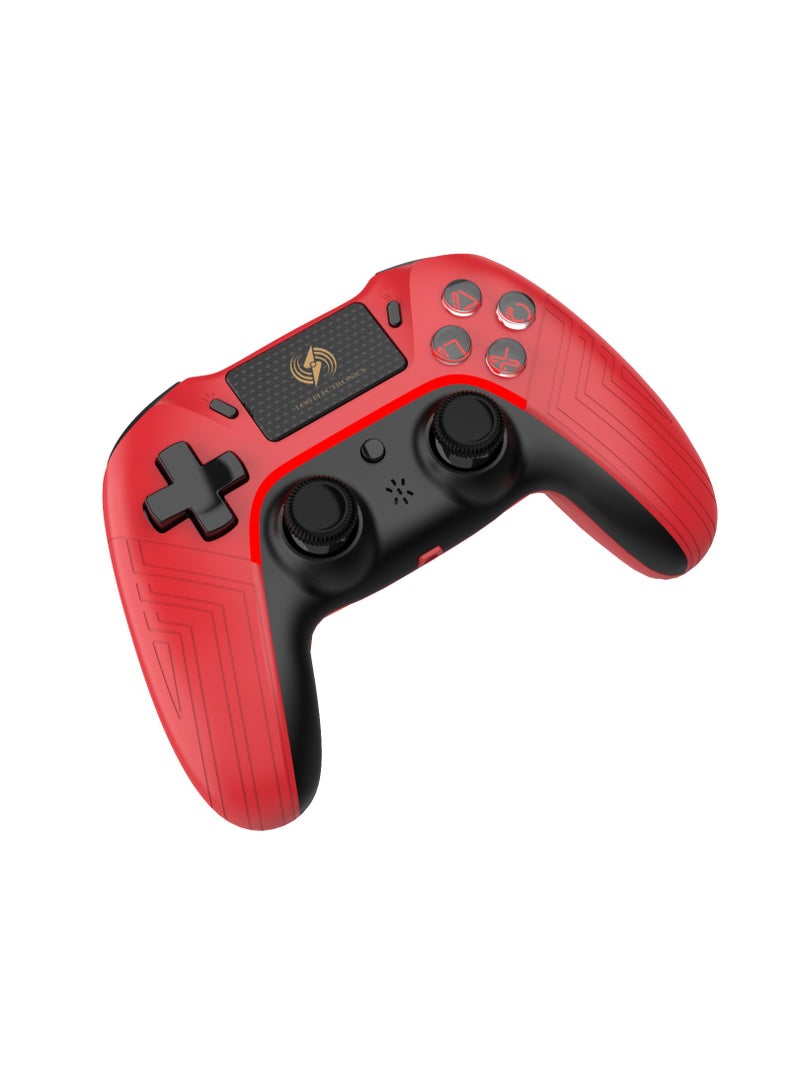 Log Electronics - RED  Wireless Controller Compatible with PS4/PS4 Pro/PS4 Slim/PC/iOS 13.4/Android 10, Gaming Controller with Touchpad, Motion Sensor, Speaker, Headphone Jack, LED and Back Button - Image 1