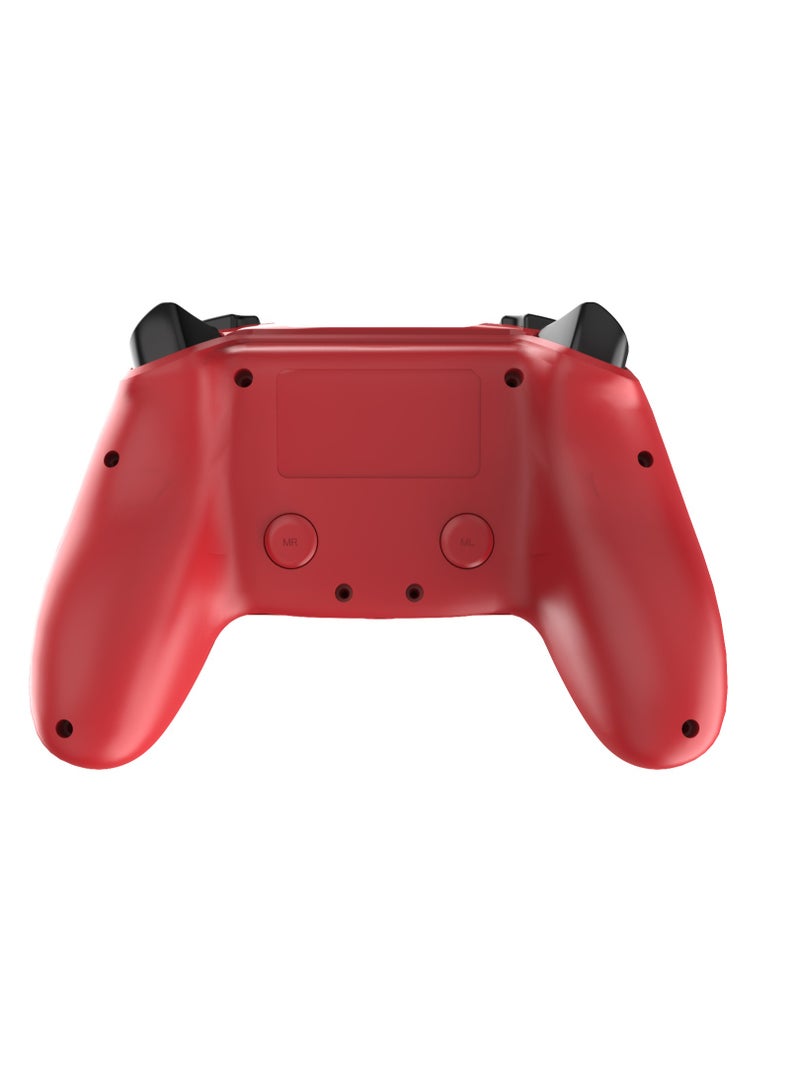 Log Electronics - Red Camo Wireless Controller Compatible with PS4/PS4 Pro/PS4 Slim/PC/iOS 13.4/Android 10, Gaming Controller with Touchpad, Motion Sensor, Speaker, Headphone Jack, LED and Back Button - Image 1