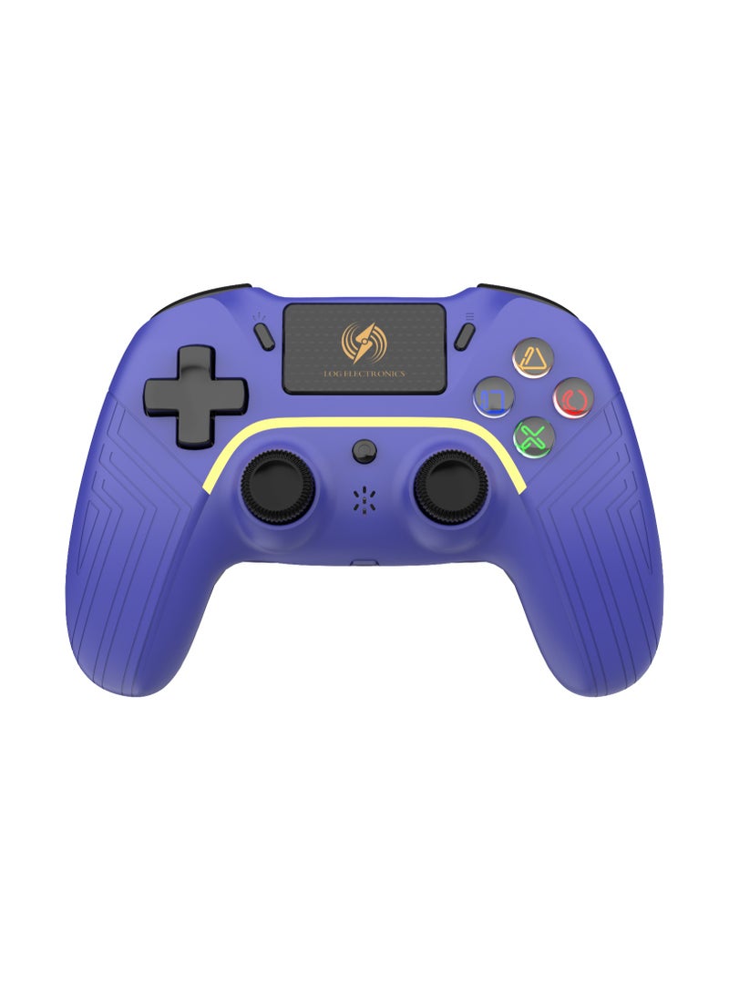 Log Electronics Log Electronics Wireless Controller Compatible with PS4/PS4 Pro/PS4 Slim/PC/iOS 13.4/Android 10, Gaming Controller with Touchpad, Motion Sensor, Speaker, Headphone Jack, LED and Back Button  - Image 1