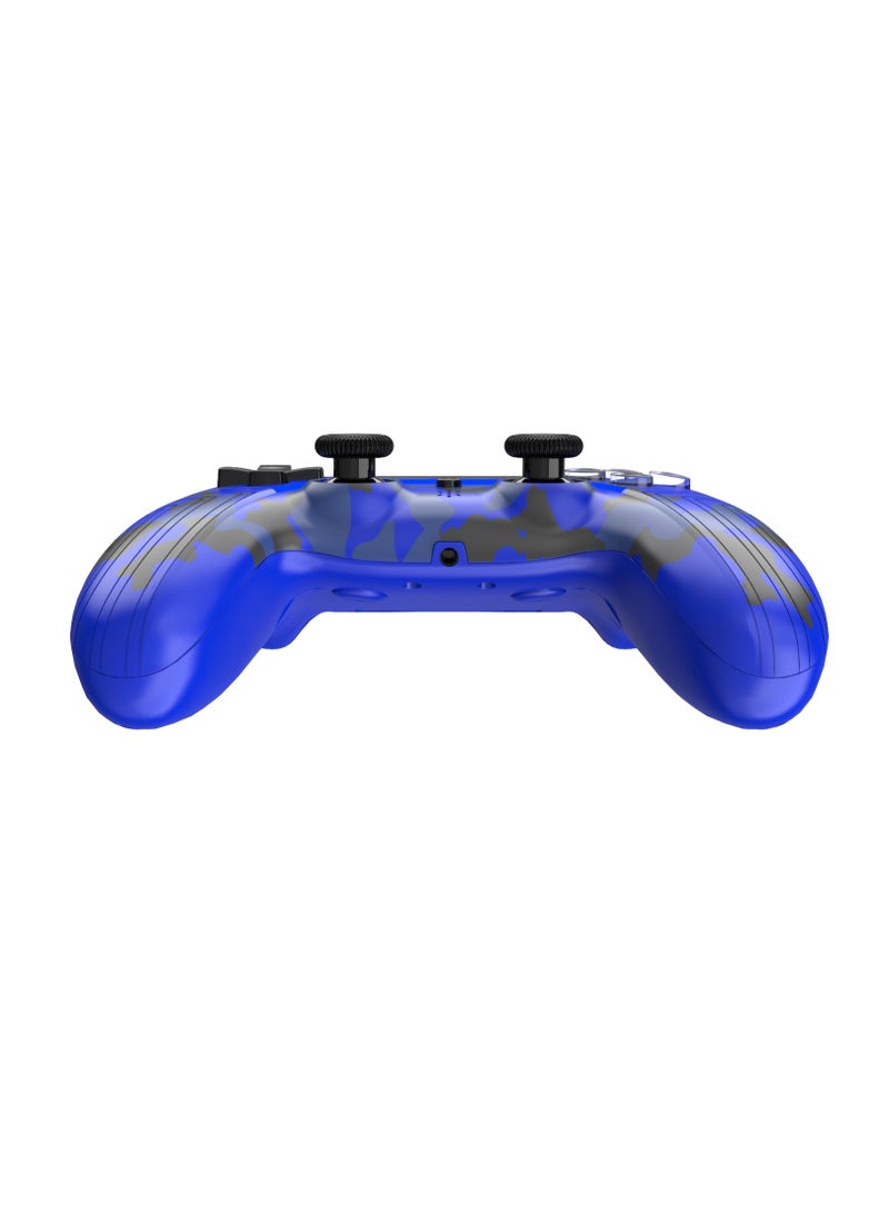 Log Electronics Blue Camo Wireless Controller Compatible with PS4/PS4 Pro/PS4 Slim/PC/iOS 13.4/Android 10, Gaming Controller with Touchpad, Motion Sensor, Speaker, Headphone Jack, LED and Back Button  - Image 4