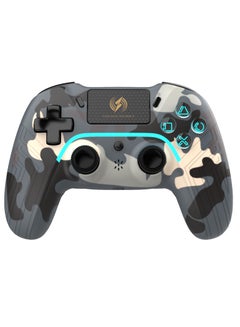 Log Electronics Golden Camo Wireless Controller Compatible with PS4/PS4 Pro/PS4 Slim/PC/iOS 13.4/Android 10, Gaming Controller with Touchpad, Motion Sensor, Speaker, Headphone Jack, LED and Back Button  - Image 1