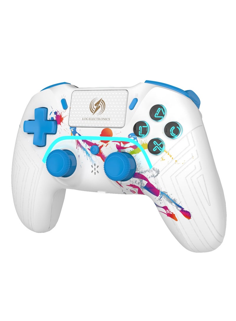Log Electronics Wireless Controller Compatible with PS4/PS4 Pro/PS4 Slim/PC/iOS 13.4/Android 10, Gaming Controller with Touchpad, Motion Sensor, Speaker, Headphone Jack, LED and Back Button  - Image 2