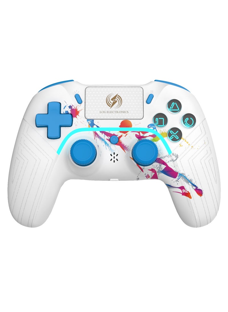 Log Electronics Wireless Controller Compatible with PS4/PS4 Pro/PS4 Slim/PC/iOS 13.4/Android 10, Gaming Controller with Touchpad, Motion Sensor, Speaker, Headphone Jack, LED and Back Button  - Image 1