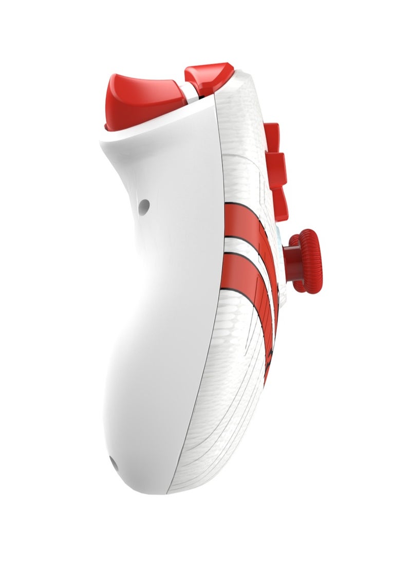 Log Electronics White Red Wireless Controller Compatible with PS4/PS4 Pro/PS4 Slim/PC/iOS 13.4/Android 10, Gaming Controller with Touchpad, Motion Sensor, Speaker, Headphone Jack, LED and Back Button  - Image 3