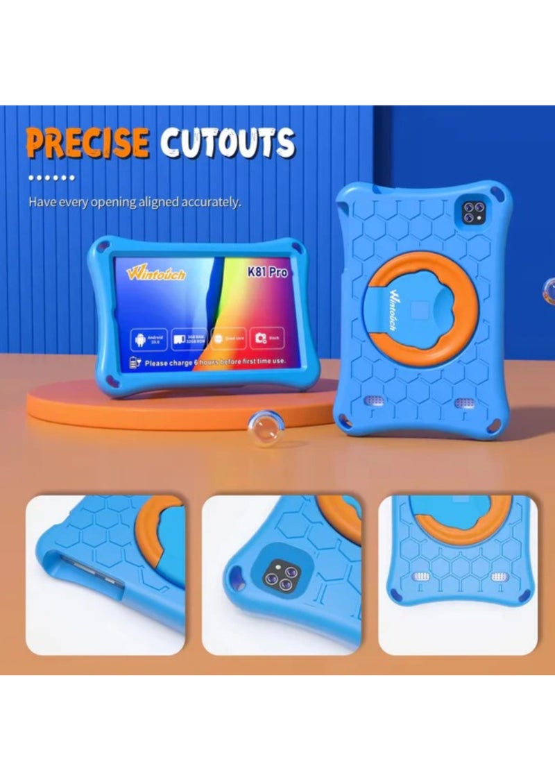 Wintouch - K81 Pro Educational Children's Tab, 32 GB Memory, 8-Inch Screen Size, Wi-Fi, And Supports A SIM Card Green - Image 1