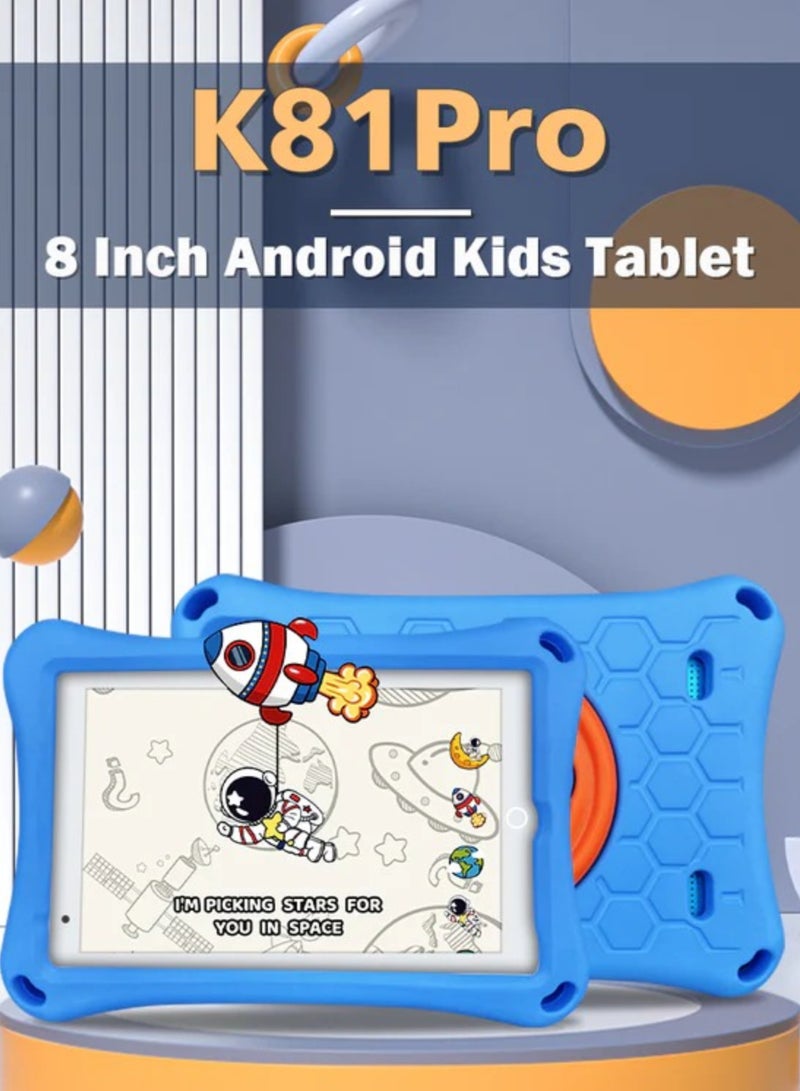 Wintouch - K81 Pro Educational Children's Tab, 32 GB Memory, 8-Inch Screen Size, Wi-Fi, And Supports A SIM Card Green - Image 1
