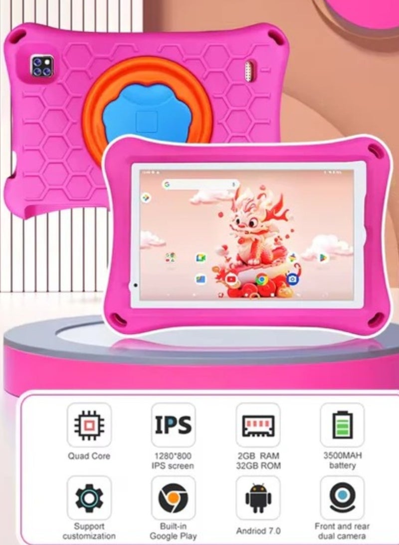 Wintouch - K81 Pro Educational Children's Tab, 32 GB Memory, 8-Inch Screen Size, Wi-Fi, And Supports A SIM Card Green - Image 1