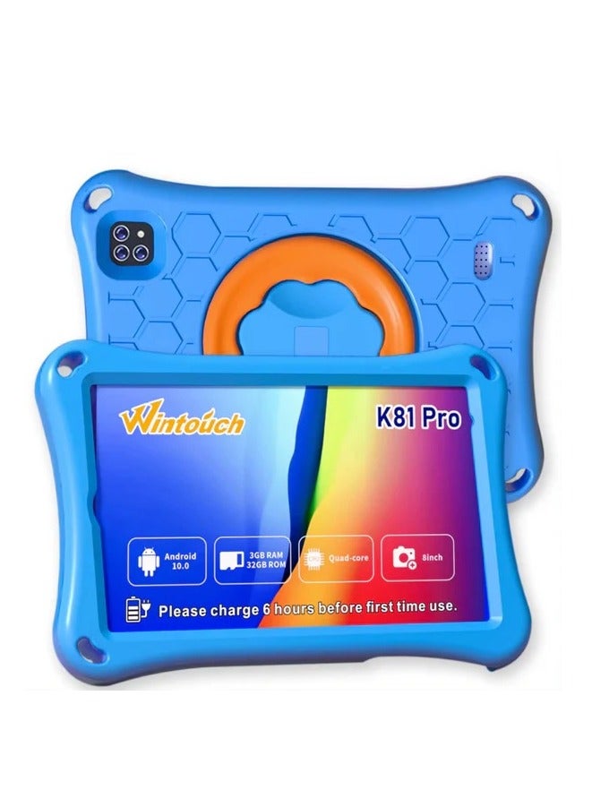 K81 Pro Educational Children's Tab, 32 GB Memory, 8-Inch Screen Size, Wi-Fi, And Supports A SIM Card Red