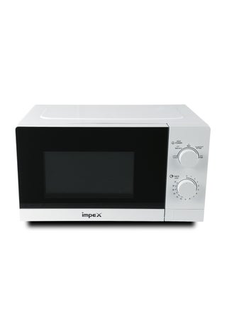 Microwave Oven - 20L Capacity With 5 Microwave Power Levels, 1100W Power Consumption With 700W Rated Microwave Power Output, Cooking End Signal,  Convenient Pull Hand Door, 50Hz Frequency 20 L 700 W Impex 20 Ltr Microwave Oven (MO 8101A) White - pnsku/N70074465V/45/_/1716188589/e8851a39-db2f-4835-9f7a-ee2b9eb796ff