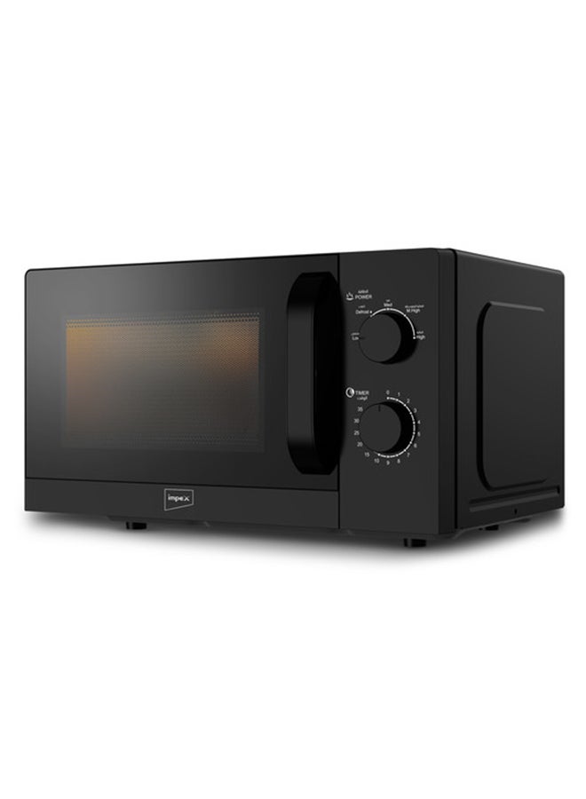 إمبكس فرن ميكروويف - سعة 20 لترًا مع 5 مستويات طاقة للميكروويف، واستهلاك طاقة 1100 واط مع مخرج طاقة ميكروويف بقدرة 700 واط، وإشارة نهاية الطهي، وباب يد سحب مريح، وتردد 50 هرتز - Image 2