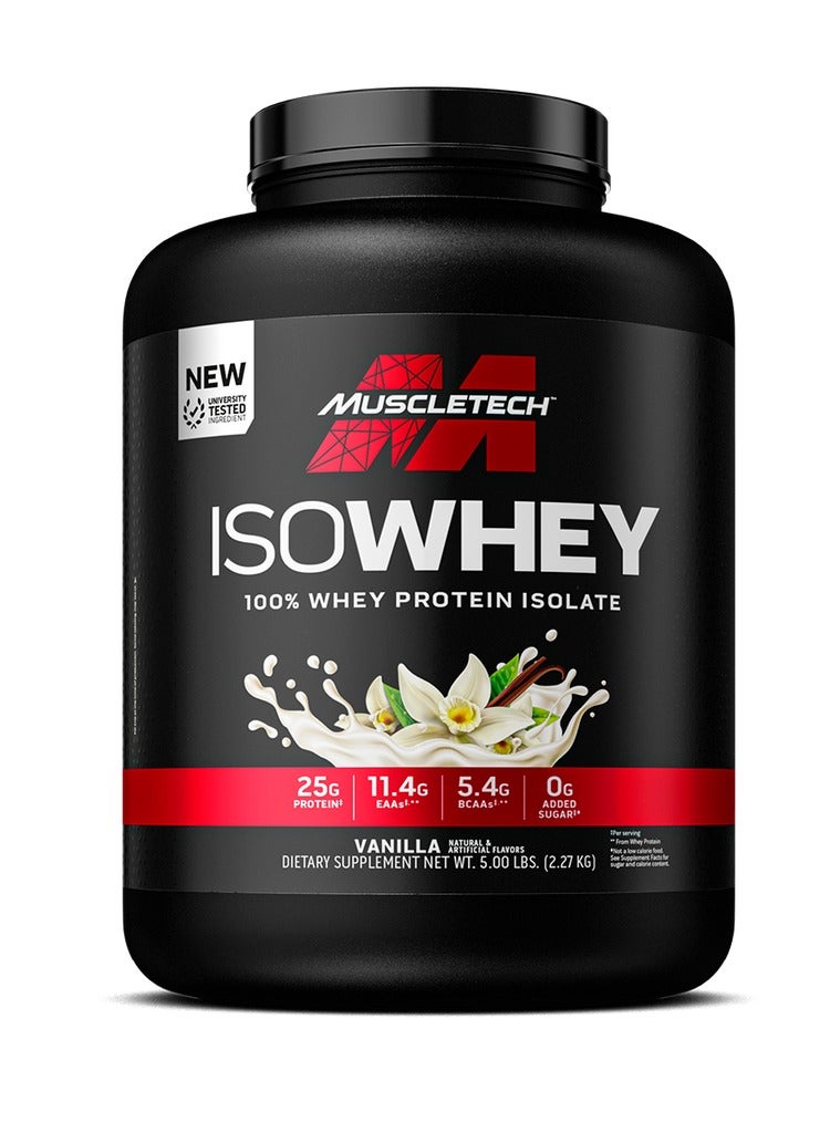 MuscleTech - Isowhey Vanilla 5 LB - Image 1