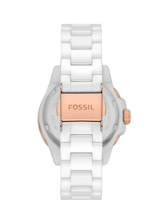 FOSSIL - Women's Watch Analog Round Shape Ceramic Wrist Watch CE1129 - Image 1