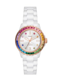 Women's Watch Analog Round Shape Ceramic Wrist Watch CE1129