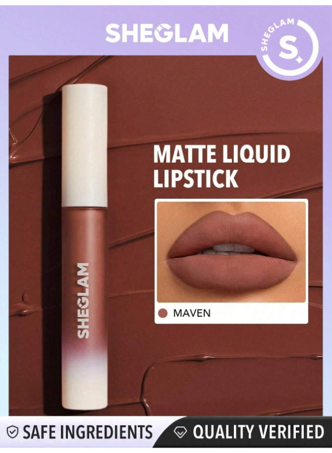 SHEGLAM - Matte Allure Liquid Lipstick Maven - Image 1