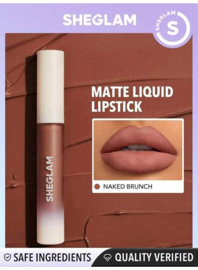 SHEGLAM - Matte Allure Liquid Lipstick Naked Brunch - Image 1