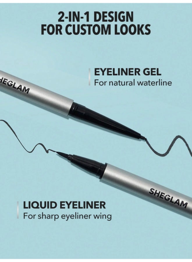 شيجلام On-Line Dual Eyeliner Black - Image 3