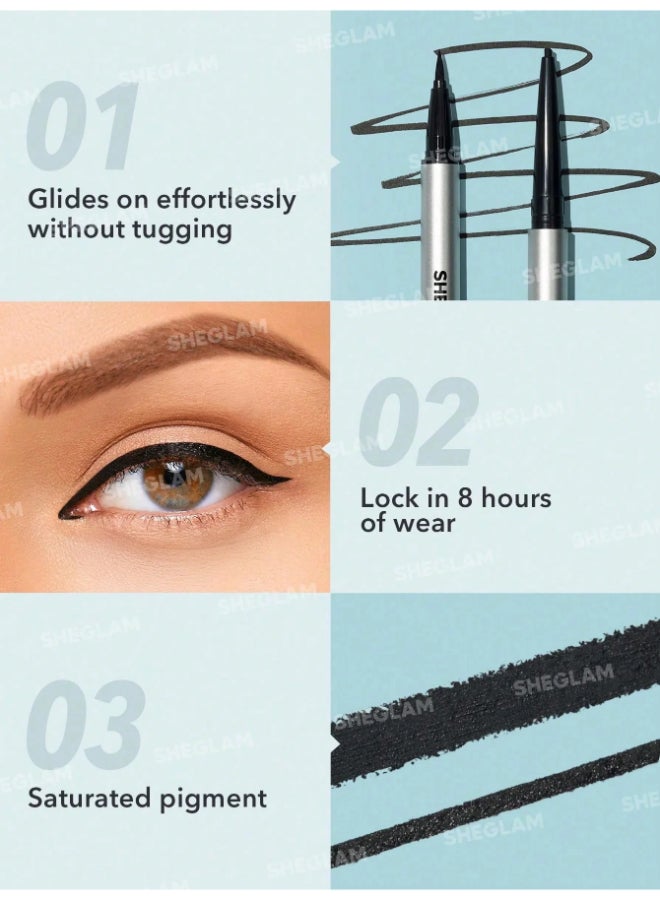 شيجلام On-Line Dual Eyeliner Black - Image 4