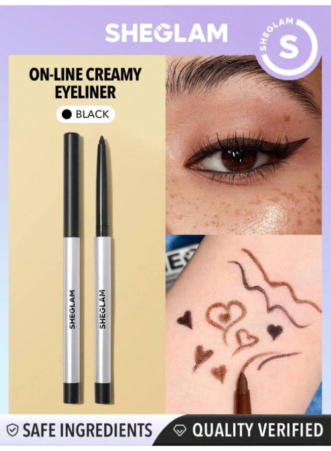 شيجلام On-Line Dual Eyeliner Black - Image 5