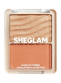 SHEGLAM Glam 101 Hybrid Highlighter & Blush Duo-Vienna  - Image 1