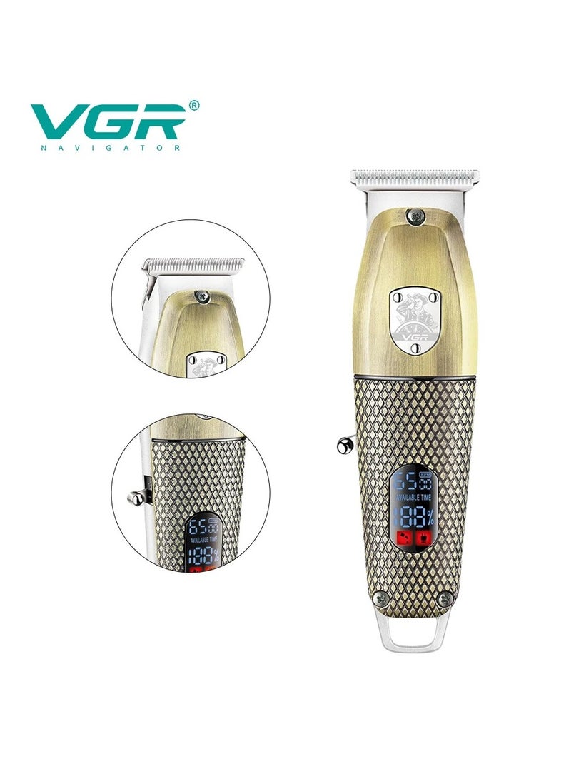 V-976 New Design Metal Beard Trimmer Professional Cordless Hair Trimmer Multicolor