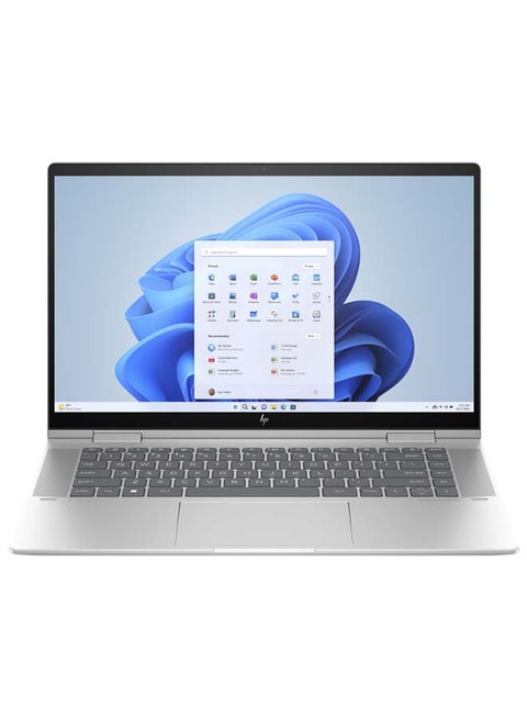 Envy x360 15.6-Inch Display, Core i7-1355U Processor/16GB RAM/1TB SSD/GeForce RTX 3050 Graphics/Windows 11 Home English/Arabic Natural Silver