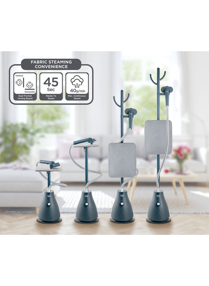 BLACK+DECKER - Garment Steamer With Ironing Board 1.8 L 1950 W GST1820-B5 Blue - Image 1