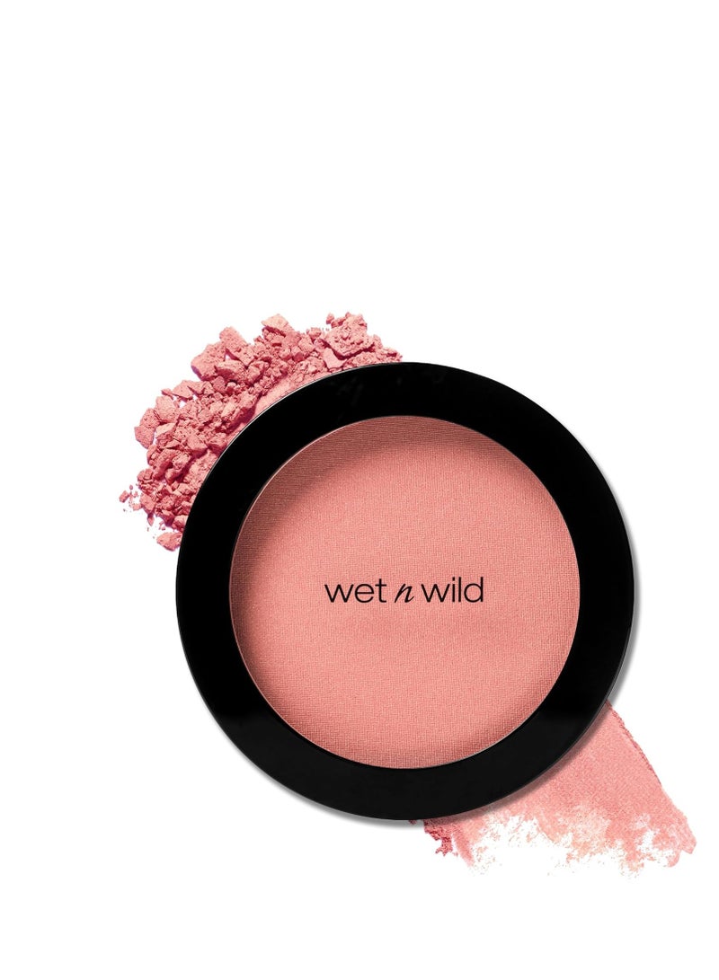 ويت اند وايلد Color Icon Blush, Effortless Glow & Seamless Blend infused With Luxuriously Smooth Jojoba Oil, Sheer Finish With A Matte Natural Glow, Cruelty-Free & Vegan - Pinch Me Pink - Image 1