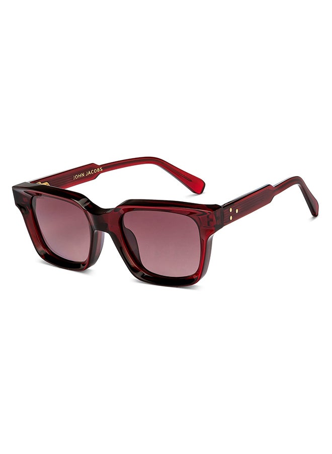 John Jacobs Women's Full Rim Square Stylish & Premium Polarized Sunglasses 100% UV Protected Women Wide JJ S15906  - Image 1