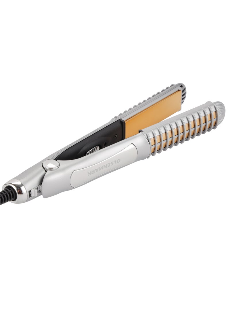 Olsenmark Hair Straightener- OMH4106, Smooth and Easy-To-Use Design, Aluminum Plate, Temperature 220-degree Celsius, 26 W PTC Heating Element, Perfect for Salon and At Home Styling - Image 5