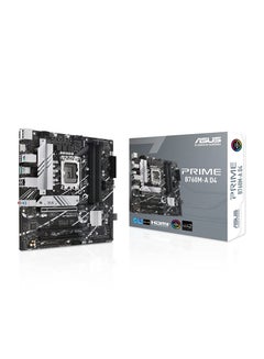 ASUS Prime B760M-A D4 Intel® B760 (LGA 1700)(13th and 12th Gen) mATX Motherboard, PCIe 4.0, 2xM.2 Slots,2.5Gb LAN, DisplayPort,Dual HDMI,Rear USB 3.2 Gen 2, Front USB 3.2 Gen 1 Type-C®, Aura Sync 