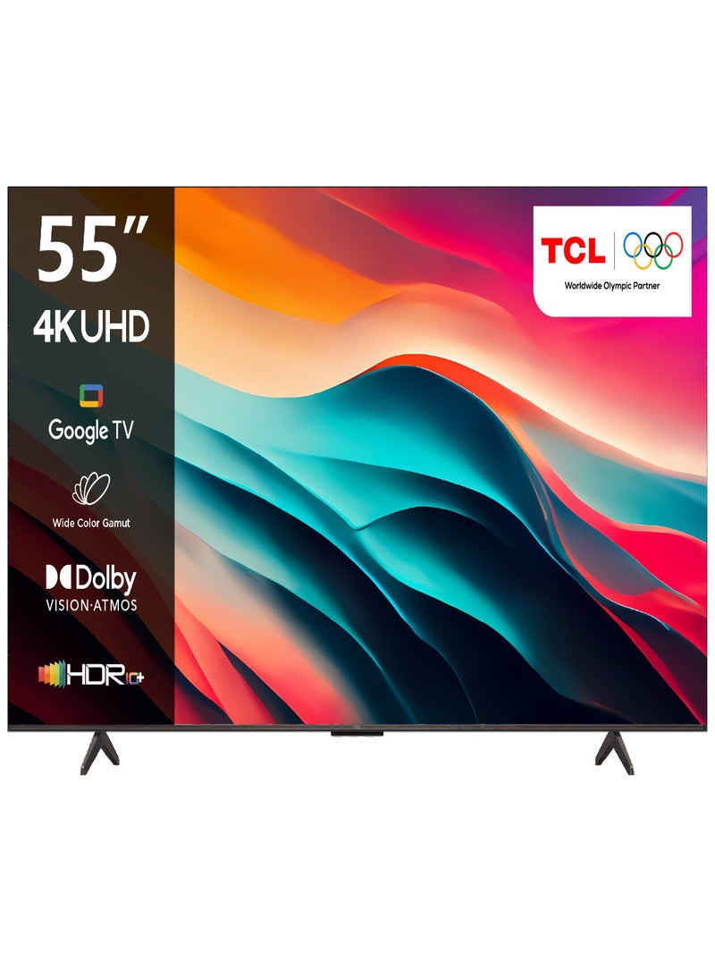 TCL - 55-Inch 4K WCG UHD HDR10+ Google TV And Native 120HZ Refresh Rate Dolby Vision & Sound  - 55P79B Brushed Titanium - Image 1