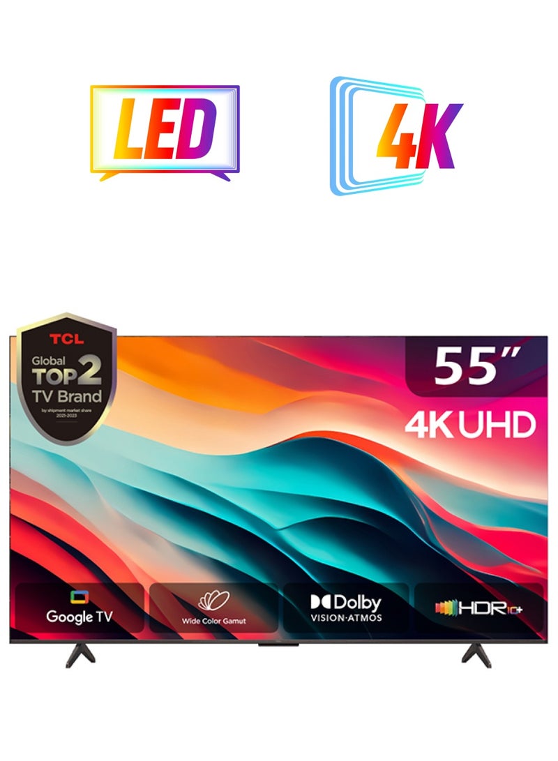 تي سي إل تلفزيون جوجل 55 بوصة 4K WCG UHD HDR10+  - Image 1