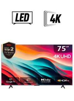 75 Inch 4K WCG UHD HDR10+ Google TV, 120HZ DLG, (2024), built In Receiver - 75P79B Brushed Titanium