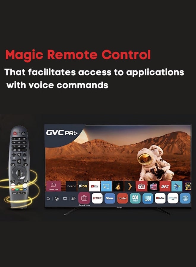 شاشة ذكية 70 بوصة نظام WebOs دقة عالية 4K مع ريموت سحري - GVC-70WS7200 GVC-70WS7200 اسود