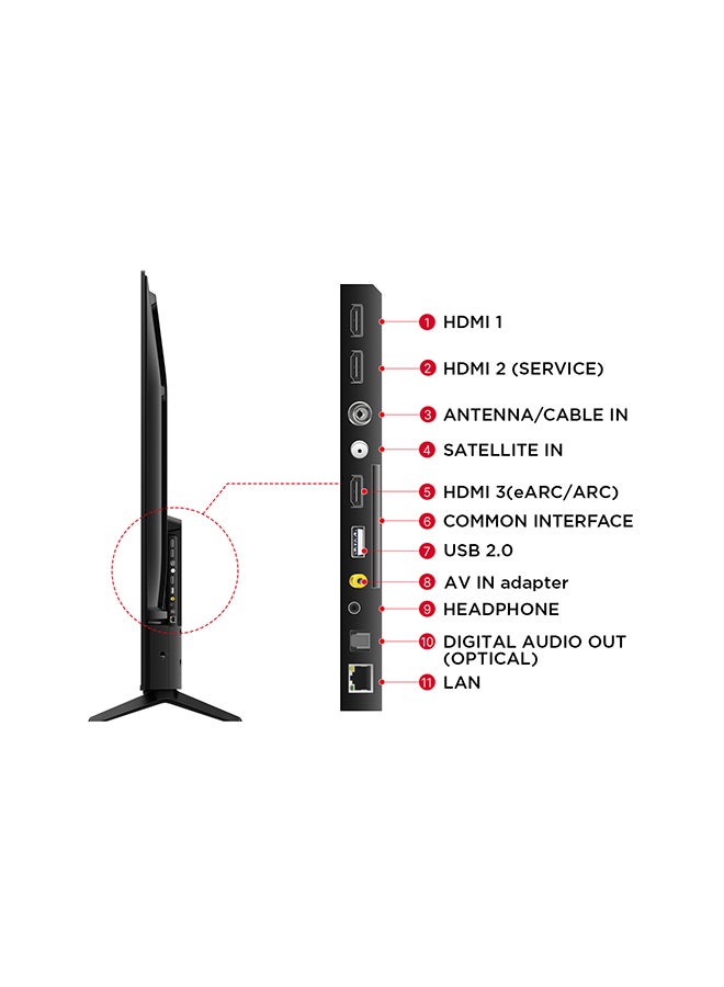 TCL - 58-Inch 4K UHD HDR10 Google TV comes with Dolby Sound and Vision, 60HZ, Model (2024), Built in receiver, 58V6B Brushed Titanium - Image 1