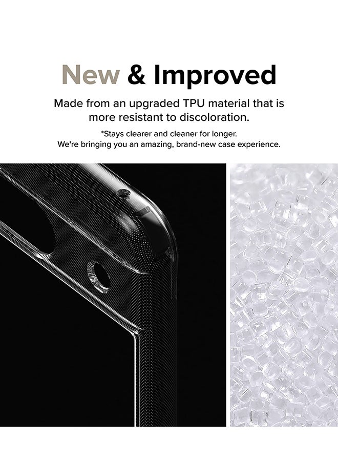 Fusion Compatible With Google Pixel 8A Case, Translucent Anti-Scratch Hard PC Back Shockproof TPU Bumper Protective Phone Cover - Clear