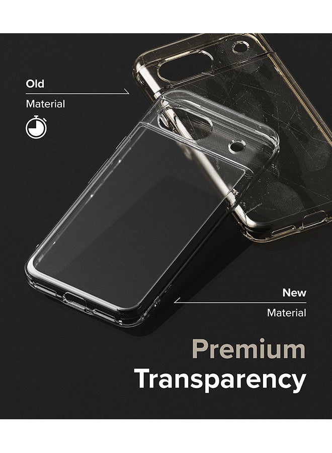 Ringke Fusion Compatible With Google Pixel 8A Case, Translucent Anti-Scratch Hard PC Back Shockproof TPU Bumper Protective Phone Cover - Matte Clear - Image 5