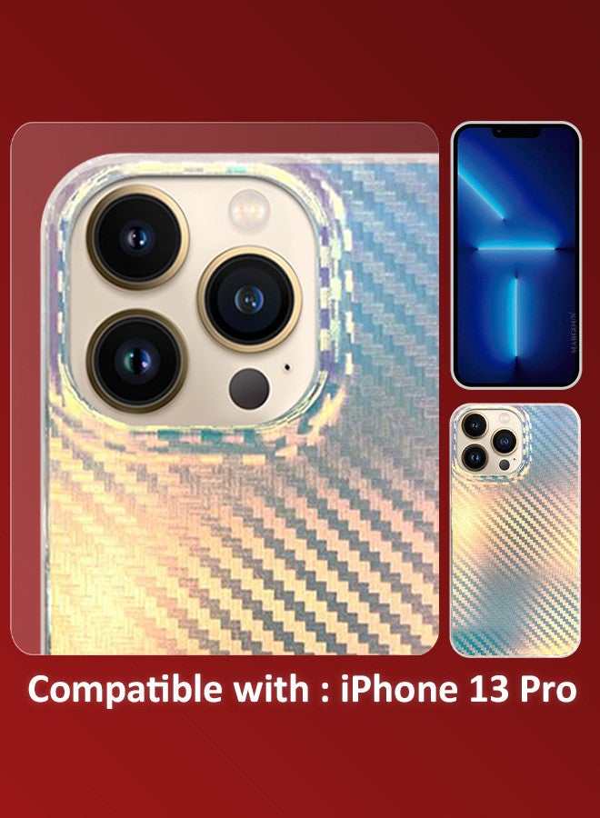 MARGOUN iPhone 13 Pro Max Holographic Abstract Art Case Cover Gradient Rainbow Color Effect Aesthetic Painting Geometric Pattern Back Cover MIX4  - Image 4