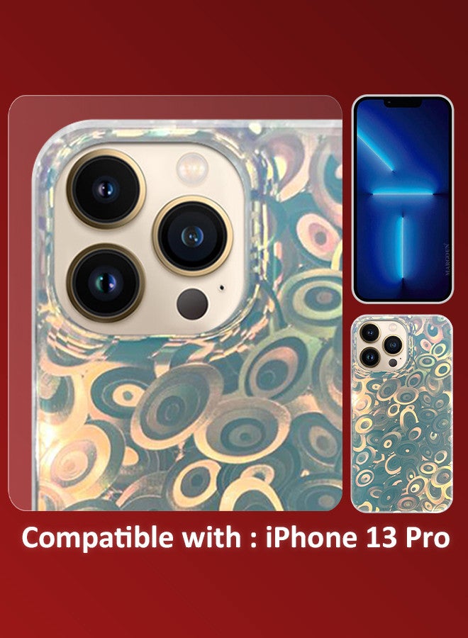 MARGOUN iPhone 13 Pro Max Holographic Abstract Art Case Cover Gradient Rainbow Color Effect Aesthetic Painting Geometric Pattern Back Cover MIX2  - Image 4