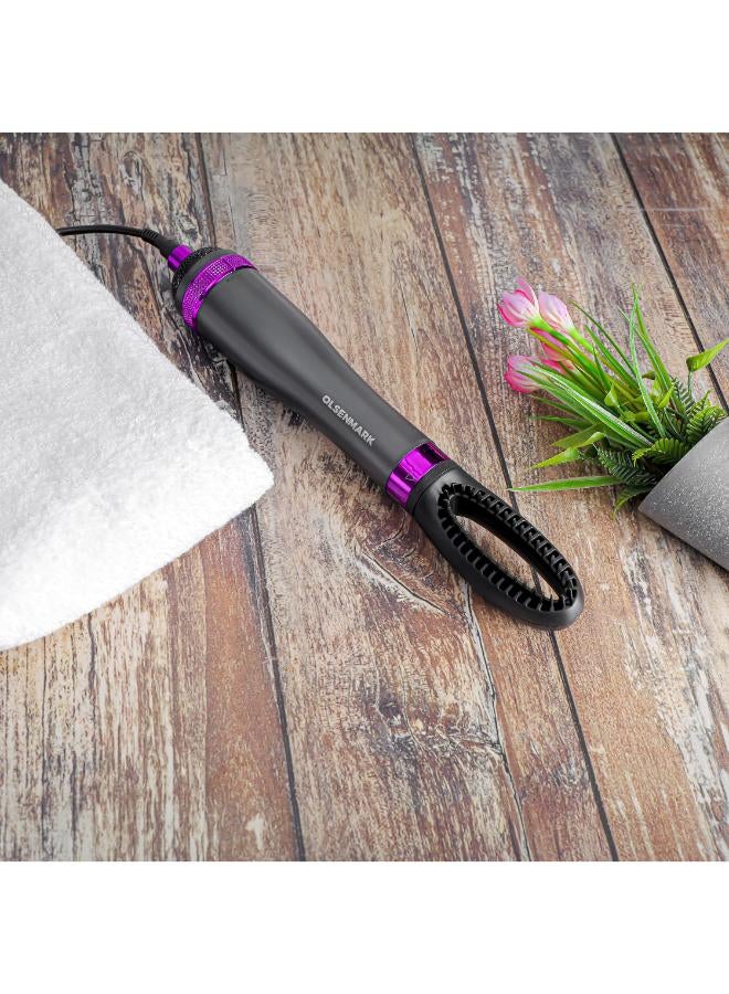 أولسنمارك مشط تصفيف الشعر الساخن 5 في 1 - OMH4115، خيارات متعددة للشعر القصير والطويل، فوهة القطع والتركيز، سلك دوار 360 درجة، مثالي للصالونات والتصفيف في المنزل - Image 4